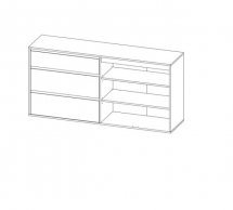 Комод 1Д3Ш Нитро 