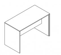 Стіл приставний BIU 120/60 Прайм Кашемір / Чорний