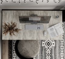 Письменный столArt in Head Brevity Loft Standart/Бревити Лофт Стандарт Ателье светлый/Белый металл