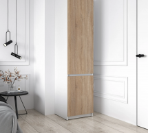 Шкаф Морели Т218 белый/сонома со штангой 50 см