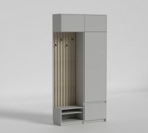 Прихожая Спейс №2 Matroluxe с вешалкой и шкафом