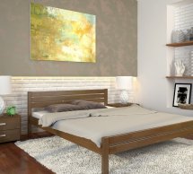 Кровать деревянная ArborDrev Роял Сосна / Бук