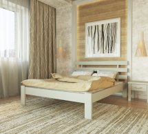 Ліжко дерев'яне Лев Асоль Масив бук Білий