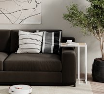 Придиванный стол-трансформер Fiji Double Дуб сонома/Белый