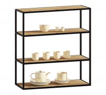 Тумба верхняя В80.92 металл.открытая Лофт глянец