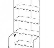 Пенал открытый REG2D/220 Офис-Лайн