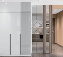 Шкаф 3Д + антресоль 3Д Лайн Элегант