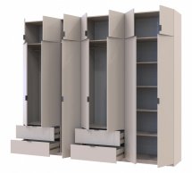 Шкаф для одежды Дорос Лукас кашемир 7 дверный 280 см