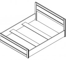 Кровать LOZ/160 Эрика