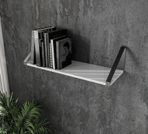 Полка настенная белый/черный XT21