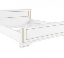 Кровать двуспальная Гербор 180 Вайт ДСП белое без вклада