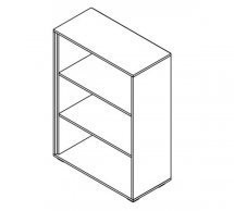 Стеллаж офисный REG80 Прайм Кашемир / Черный