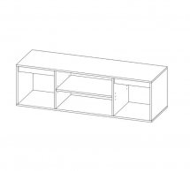 Тумба ТВ 2Д Нітро софт