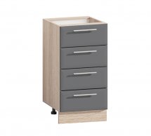 Тумба нижня Н40.82.4Я Хай-Тек глянець перламутр