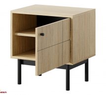 Тумба прикроватная дуб линеа Japandi S54