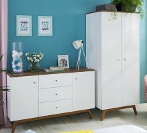 Шкаф SZF2D BRW Poland Heda 2 дверный белый 85 см