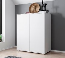 Комод Люция 2дв Белый глянец Миромарк