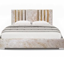 Ліжко м'яке двоспальне Шик Галичина Мелоні