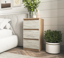 Тумба прикроватная сонома/бетон Т216