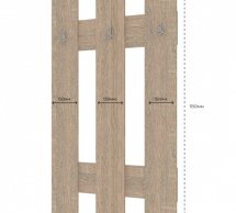 Вешалка для одежды дуб сонома Н1