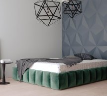 Кровать мягкая Za House Furniture Сонель подиум с подъемным механизмом и нишей для белья