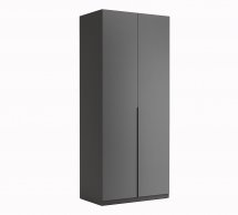 Шафа 2дв Міромарк Доні 2 дверна графіт сірий 90 см