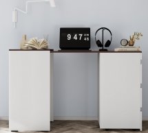 Стіл письмовий з комодом Art in Head Molli / Моллі Білий діамант / Венге 