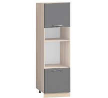 Шафа П60.214.2Д В.4 під духовку і мікрохвильову піч Хай-Тек глянець перламутр