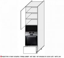 Пенал духовка+микроволновка телескоп 60ПДМ1ШХ/2320 Глори