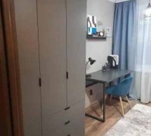 Шкаф 3Д Гелар Дорос 3 дверный графит 117 см