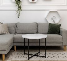 Столик Модерн М білий 