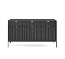 Комод Черный/Черные ножки KSZ154 Nova