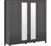 Шафа SZF2L2D3E BRW Poland Hesen 3 дверна чорний 197 см