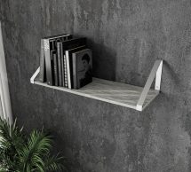 Полиця настінна бетон/білий XT21