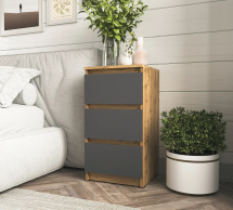 Тумба приліжкова антрацит/аппалачі Т216