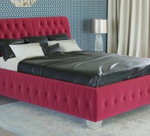 Кровать мягкая двуспальная Городок меблі Октавия без подъемного механизма