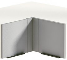 Антресоль А100х100.36.2Д кут.глибока Лофт глянець