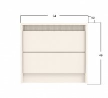 Тумба прикроватная KOM2S Монако Кашемир