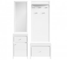 Модульний передпокій ВМК-Україна Крістіна Білий / Білий глянець