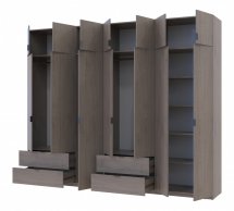 Шкаф для одежды Дорос Лукас канноло 7 дверный 295 см