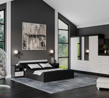 Шкаф 4д + 3шх КС Терра 4 дверный антрацит 200 см