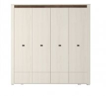 Шкаф SZF4D2S Гербор Селена 4 дверный ясен снежный 202 см
