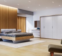 Модульная спальня Asti/Асти Миромарк Дуб крафт/Глянец белый