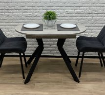 Стіл круглий розкладний MebliRoMax Ronni slide / Ронні Слайд 130 см