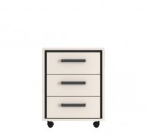 Тумба офисная под стол KON3S Прайм Кашемир / Черный