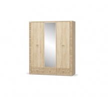 Шафа 2Д/1Дз/3Ш Mebel Service Гресс 3 дверна дуб самоа 161 см