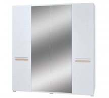 Шкаф 4ДЗ Світ Меблів Бьянко Белый 4 дверный белый глянец 200 см