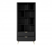 Стеллаж 2S Черный/Золотые ножки Lante