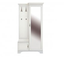 Шафа з вішаком ВМК Украіна PPK/110P Кентукі 1 дверна білий альпійський 114 см