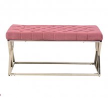 Банкетка BN-2 роза антик + серебро